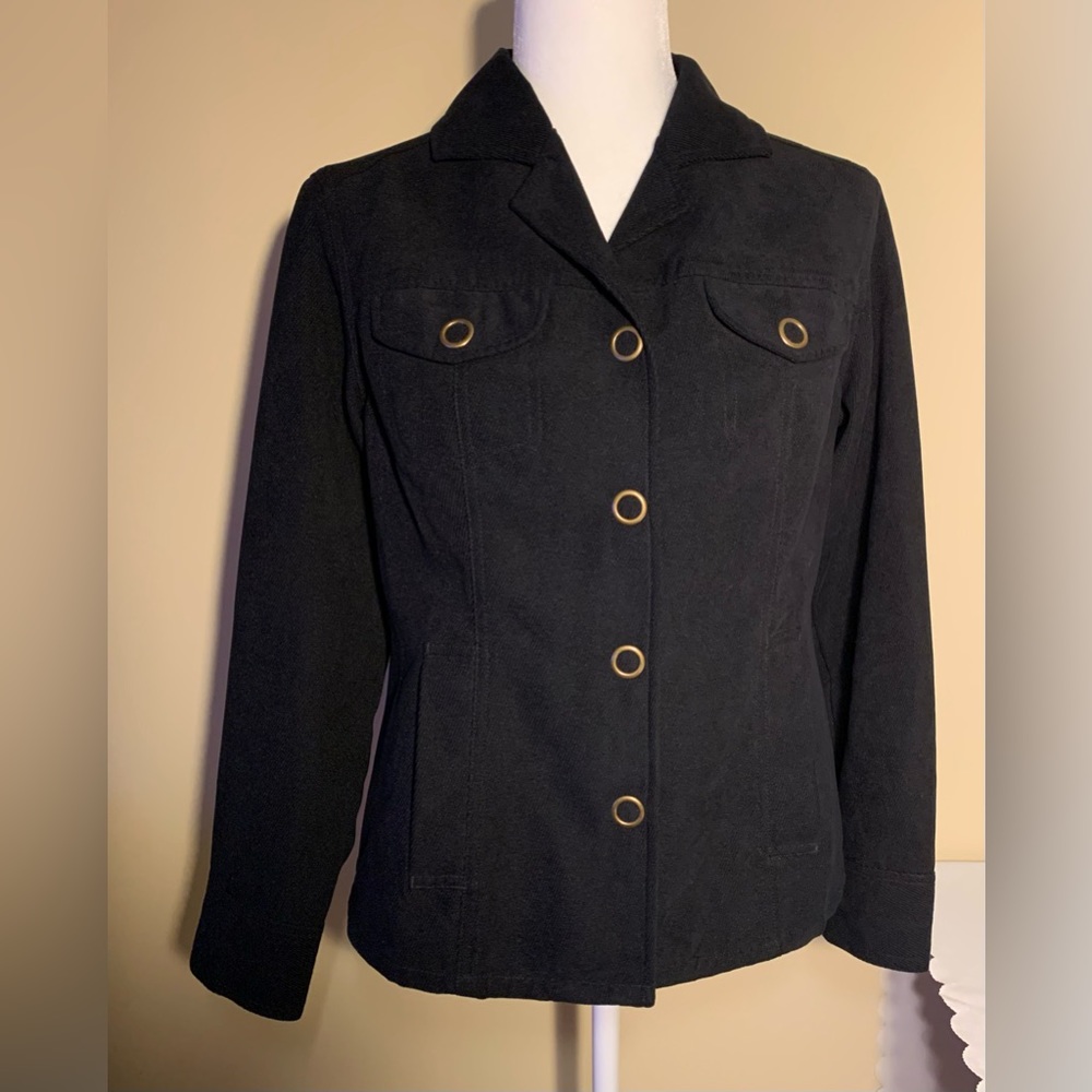 EUC Jacket: Corduroy Shirt/Jacket = Shacket, Decorative Snap Closure, Small/4